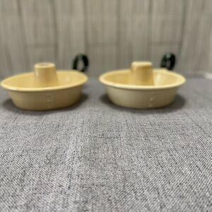 Poppy trail Set of Two Cream Candleholders